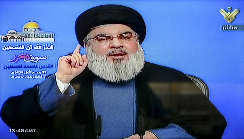 Sayed Hassan Nasrallah /AL-MANAR TV /PAP/EPA /EPA