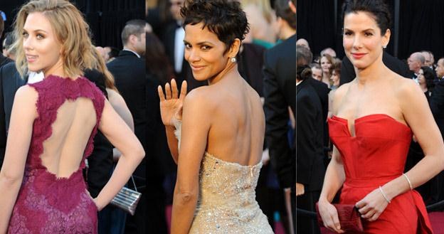 Scarlett Johansson, Halle Berry i Sandra Bullock - jak zwykle zachwycały /AFP