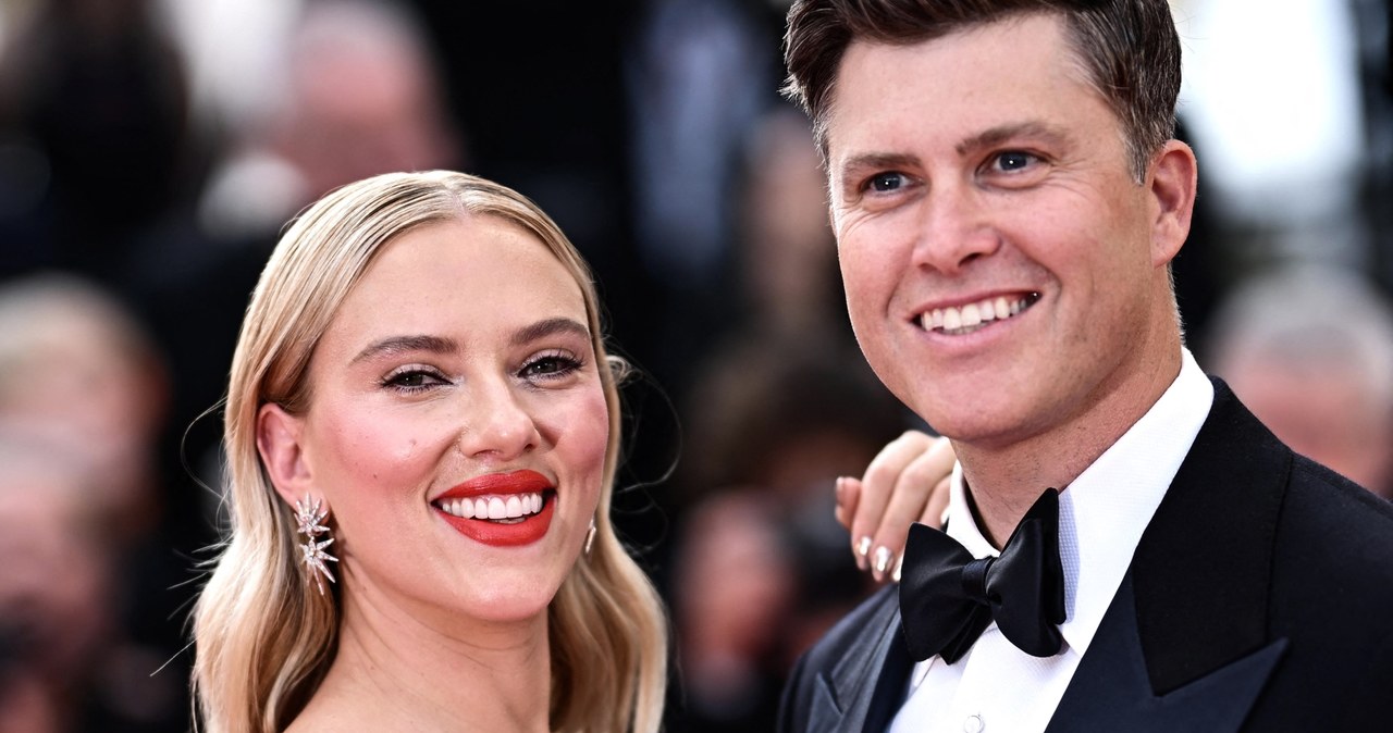 Scarlett Johansson i Colin Jost /LOIC VENANCE /AFP