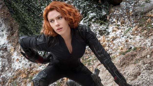 Scarlett Johansson w filmie "Avengers: Czas Ultrona" /materiały dystrybutora