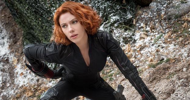 Scarlett Johansson w filmie "Avengers: Czas Ultrona" /materiały dystrybutora