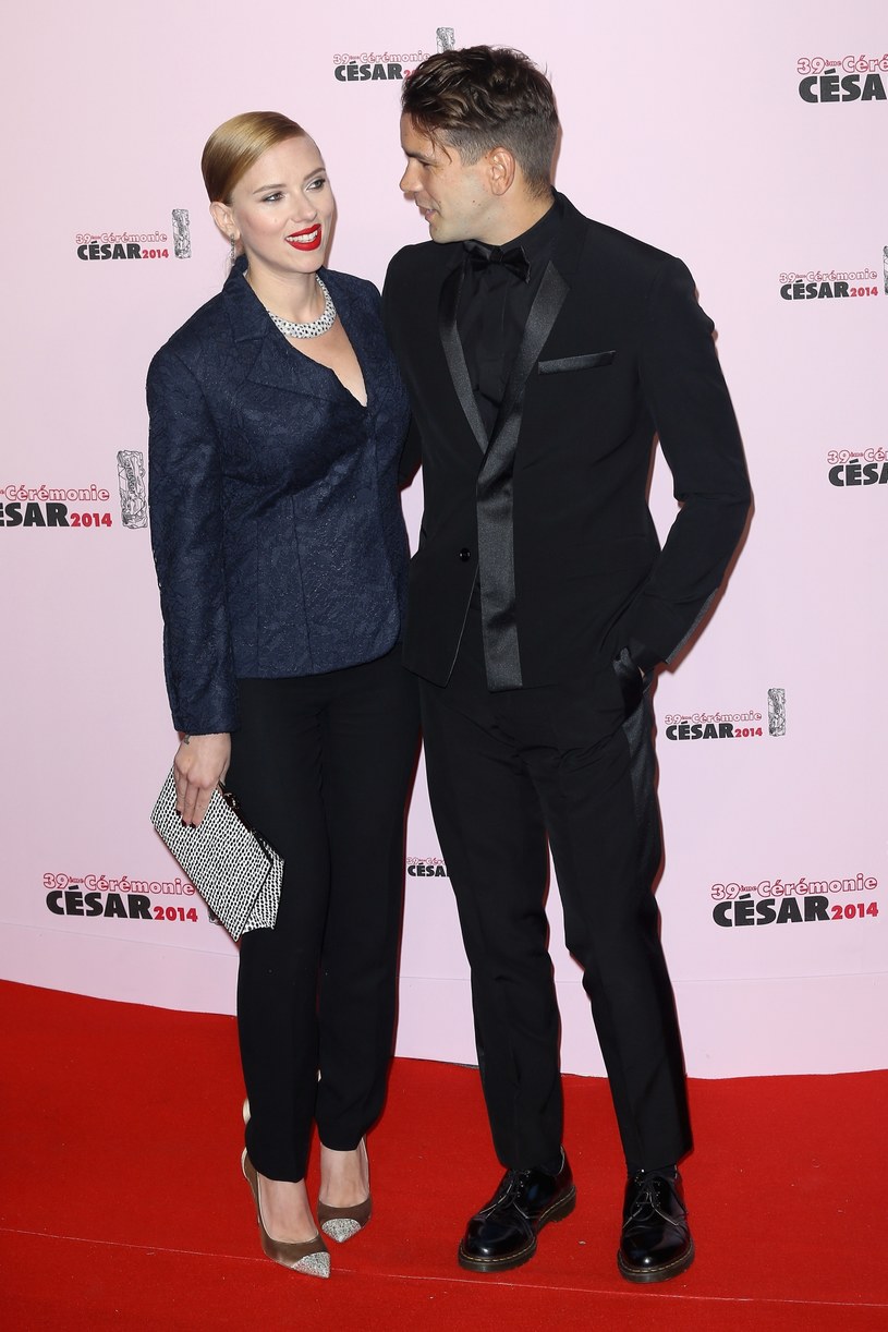 Scarlett Johansson z mężem /Marc Piasecki /Getty Images