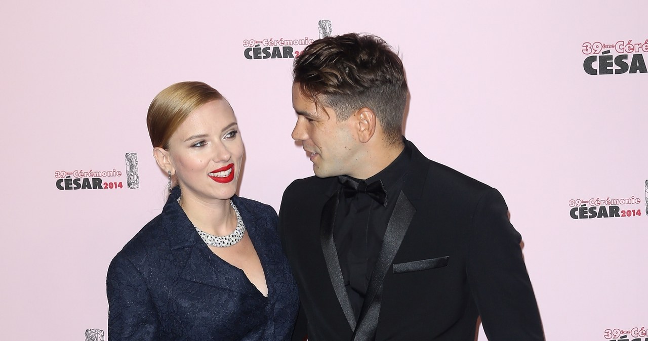 Scarlett Johansson z mężem /Marc Piasecki /Getty Images