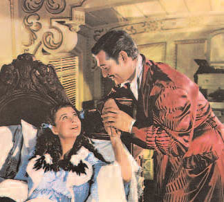 Scarlett (Vivien Leigh) i Rett (Clark Gable) w Przeminęło z wiatrem, reż. Victor Fleming, 1939 r. /Encyklopedia Internautica