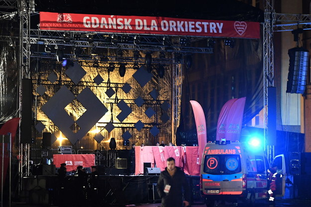 Scena, na której zaatakowany został prezydent Gdańska Paweł Adamowicz / 	Adam Warżawa    /PAP