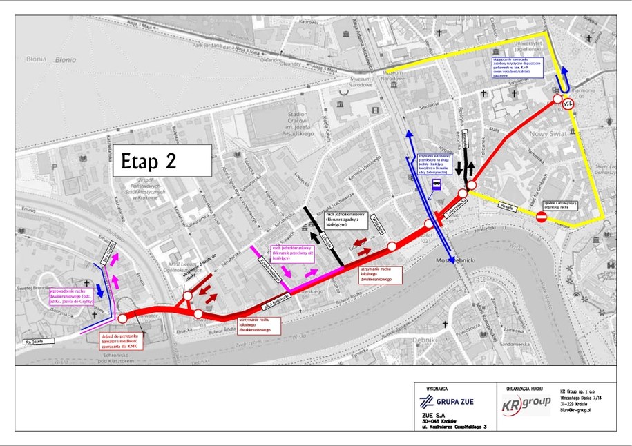 Schemat organizacji ruchu – od 25 września 2023 r. /Zarząd Dróg Miasta Krakowa /