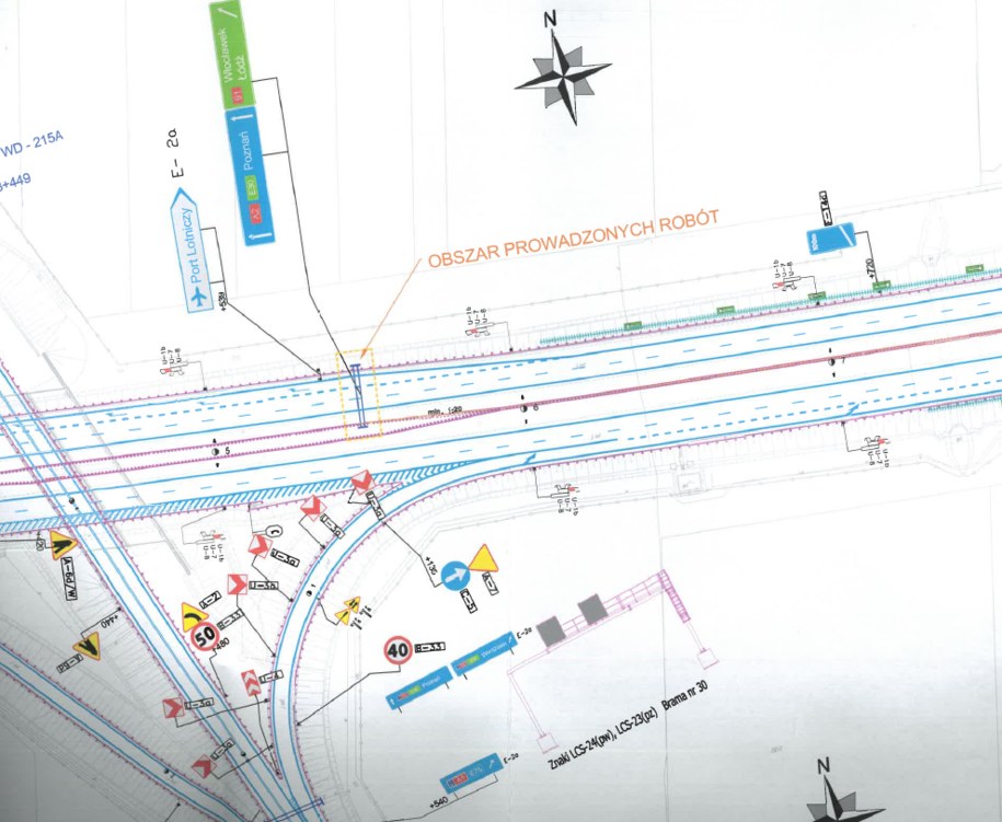 Schemat prowadzonych prac na A2 /GDDKiA w Łodzi /Materiały prasowe