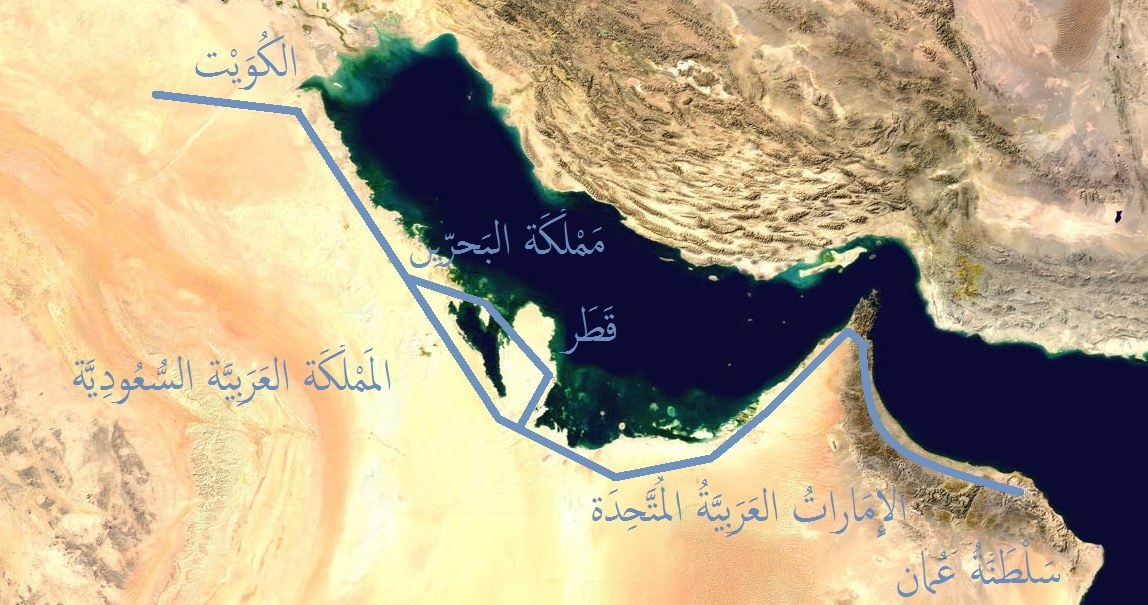 Schemat przebiegu Kolei Zatokowej /NASA /Wikipedia