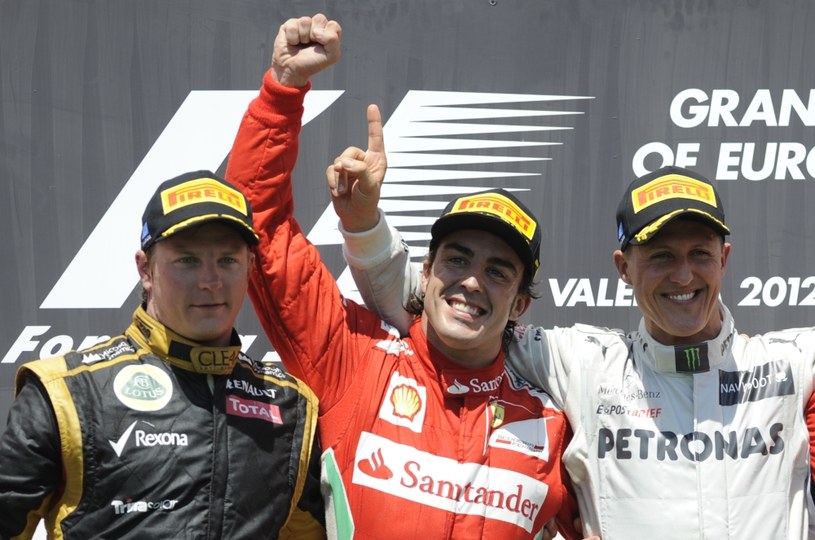 Schumacher dopiero pierwszy raz stanął na podium w Walencji /AFP