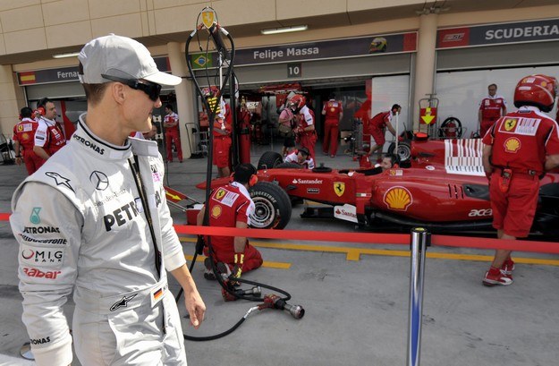 Schumacher zmienił obóz z włoskiego na niemiecki /AFP