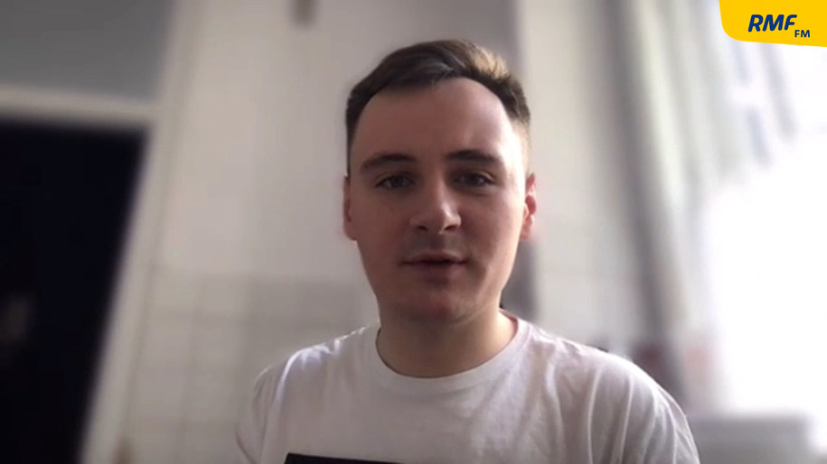 Sciapan Puciła – białoruski opozycjonista, bloger, współtwórca kanału NEXTA /Piotr Szydłowski /RMF FM