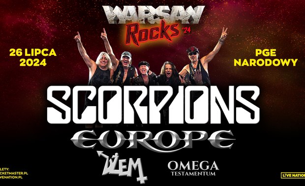 Scorpions, Europe, Omega Testamentum i Dżem na Warsaw Rocks!
