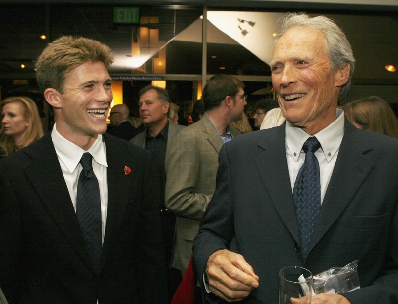 Scott Eastwood u boku ojca w 2006 roku /Kevin Winter /Getty Images