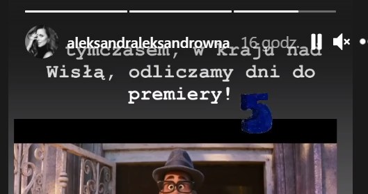 Screen pochodzący z profilu Oli Kwaśniewskiej - https://www.instagram.com/aleksandraleksandrowna/?hl=pl /Instagram/ /aleksandraleksandrowna /Instagram