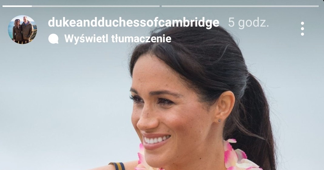 Screen z: https://www.instagram.com/dukeandduchessofcambridge/ /@dukeandduchessofcambridge /Instagram