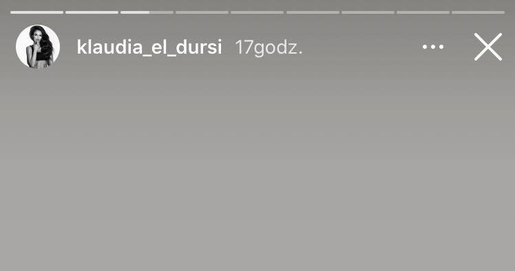Screen z Insta Stories Kaludii El Dursi /Instagram /materiały prasowe