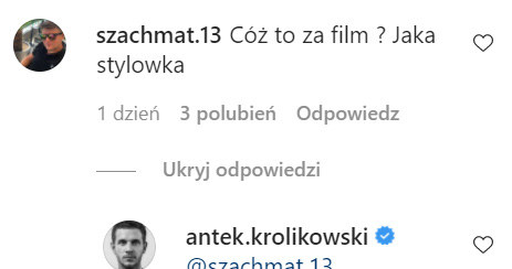 Screen z Instagrama @antek.krolikowski /Instagram /Instagram