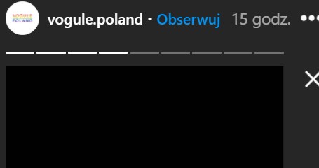 Screen z InstaStory VogulePoland /vogule.poland /Instagram