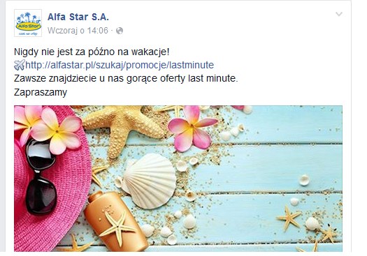 Screen z oficjalnego fanpage biura Alfa Star /Facebook /