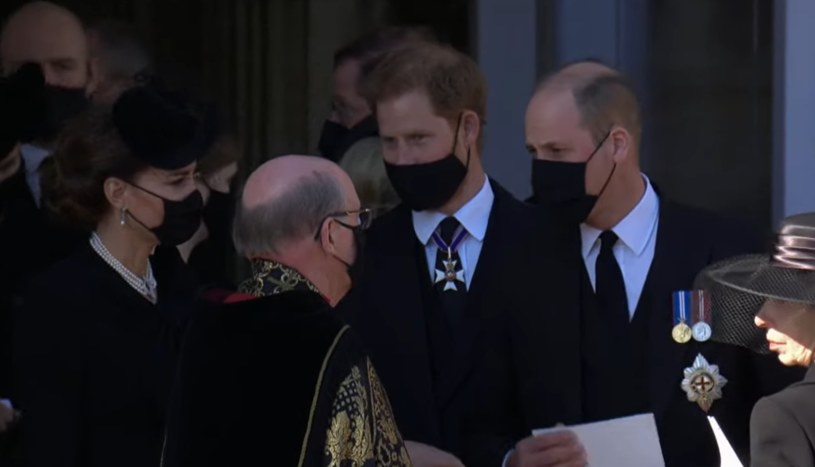 Screen z pogrzebu księcia Filipa. BBC /YouTube.com /