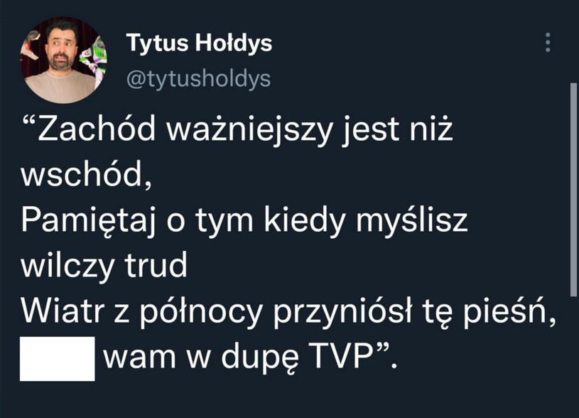 Screen z Twittera Tytusa Hołdysa /https://twitter.com/EmiliaKaminska/status/1577992518599430144