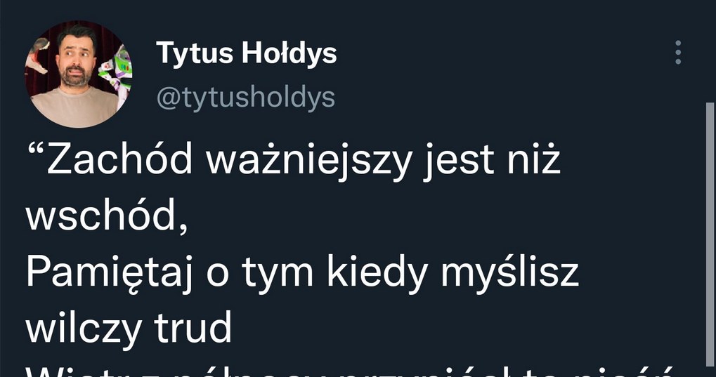 Screen z Twittera Tytusa Hołdysa /https://twitter.com/EmiliaKaminska/status/1577992518599430144 /Twitter