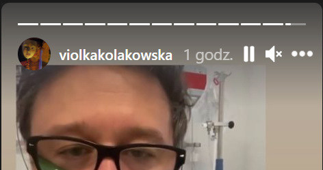 Screenshot Instastories @violkakolakowska /Instagram