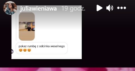 Screenshot z Instagrama @juliawieniawa /Instagram /Instagram