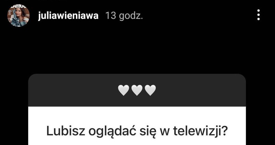 Screenshot z Instagrama @juliawieniawa /Instagram /Instagram