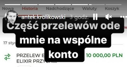 Screenshot z relacji na Instagramie Antka Królikowskiego /Instagram /materiały prasowe