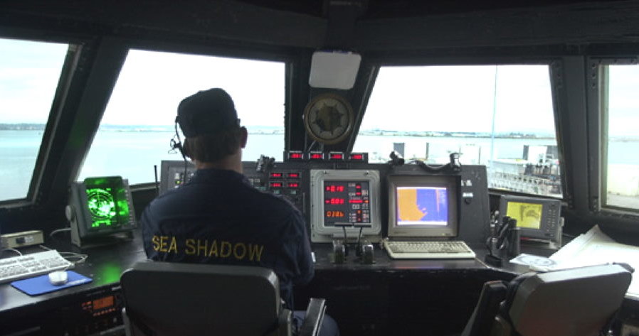 Sea Shadow - mostek był naszpikowany technologiami. Fot. US Navy /materiały prasowe