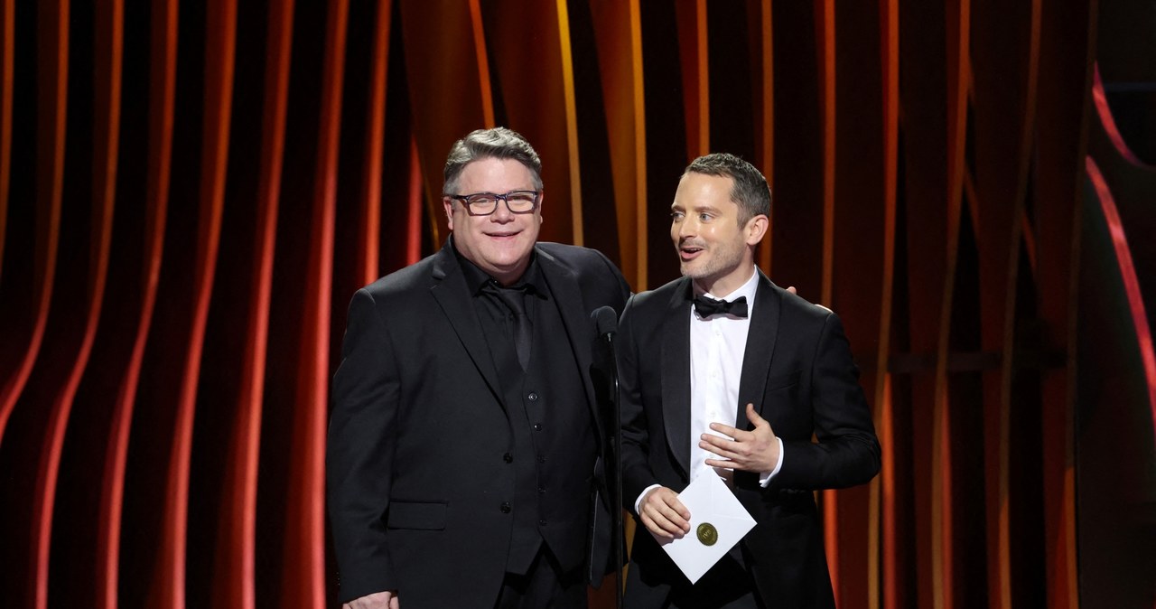 Sean Astin i Elijah Wood podczas rozdania nagród SAG. /MATT WINKELMEYER/GETTY IMAGES NORTH AMERICA/Getty Images via AFP /AFP