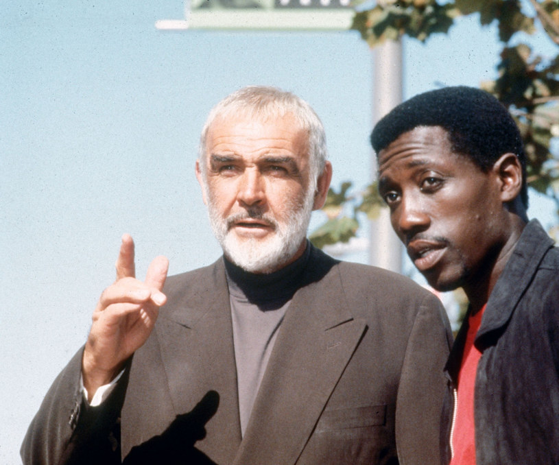 Sean Connery i Wesley Snipes na planie /Mary Evans Picture Library /East News