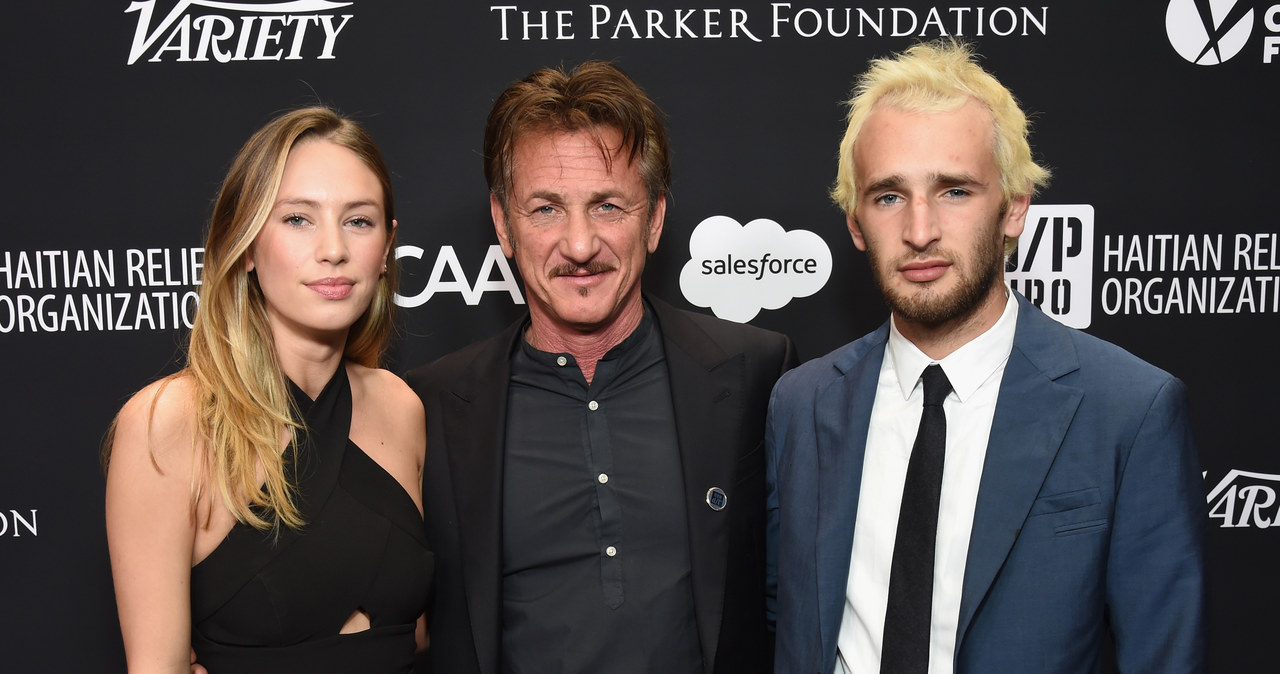 Sean Penn z dziećmi: Dylan i Hopper /Michael Kovac/Getty Images for J/P Haitian Relief Organization /Getty Images