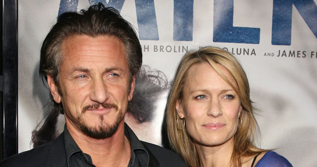 Sean Penn z żoną Robin &nbsp; /Splashnews