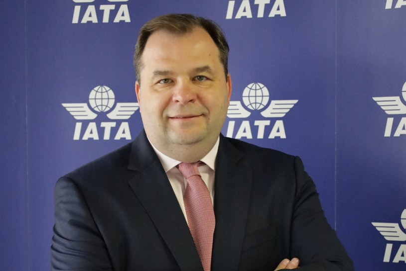 Sebastian Mikosz, wiceprezes Międzynarodowego Stowarzyszenia Przewoźników Lotniczych (IATA). /materiały prasowe