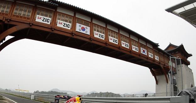 Sebastian Vettel na torze w koreańskim Yeongam /AFP