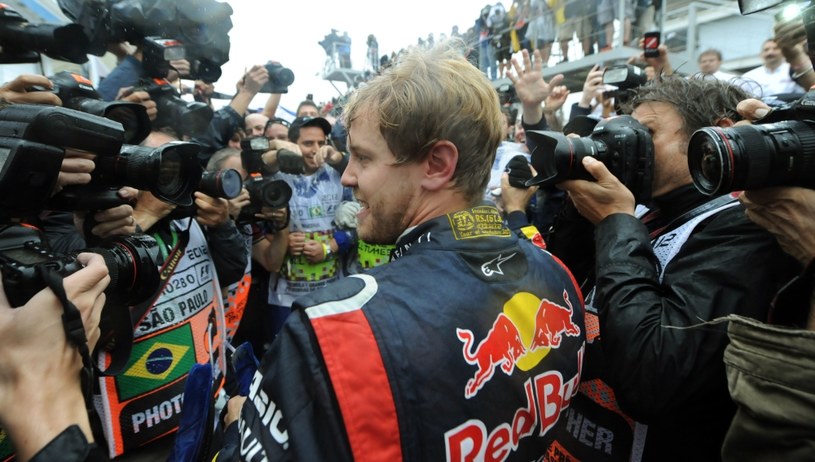 Sebastian Vettel został trzeci raz z rzędu mistrzem świata Formuły 1 /AFP