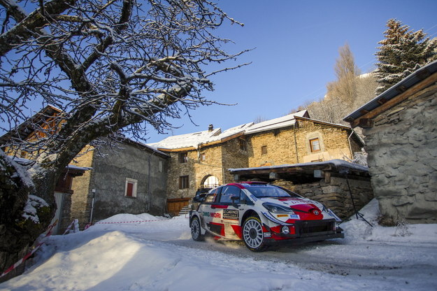 Sebastien Ogier na trasie rajdu Monte Carlo /Reporter Images /PAP/EPA