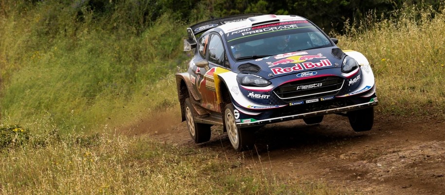 Sebastien Ogier na trasie rajdu /Reporter Images /PAP/EPA
