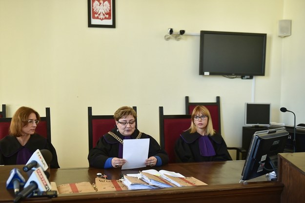 Sędzia Anna Czaja (C) na sali rozpraw Sądu Okręgowego w Gdańsku /Marcin Gadomski /PAP