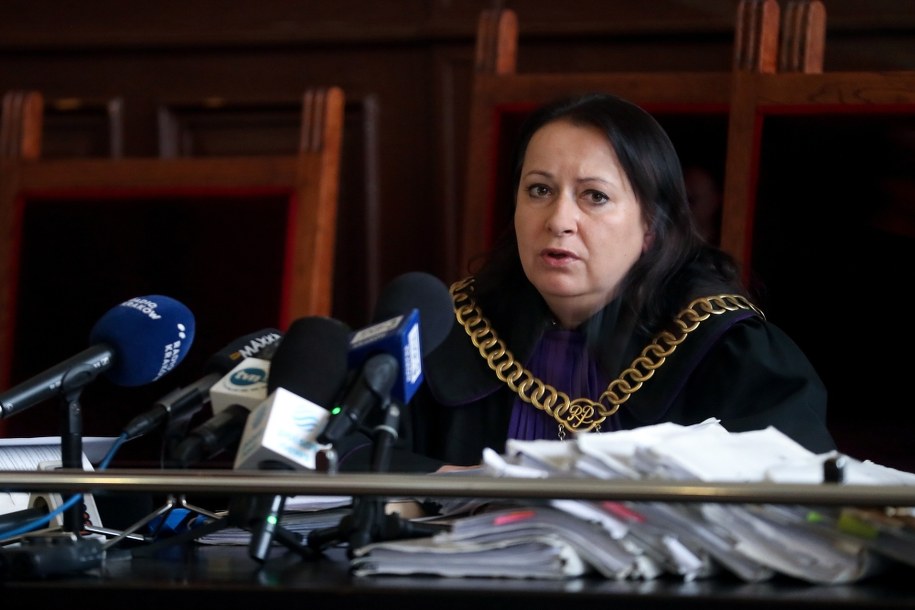 Sędzia Anna Serwin-Bajan na sali Sądu Okręgowego w Nowym Sączu /Grzegorz Momot /PAP