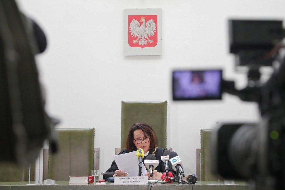 Sędzia Dorota Radlińska na sali Sądu Apelacyjnego w Warszawie /Wojciech Olkusnik  /PAP
