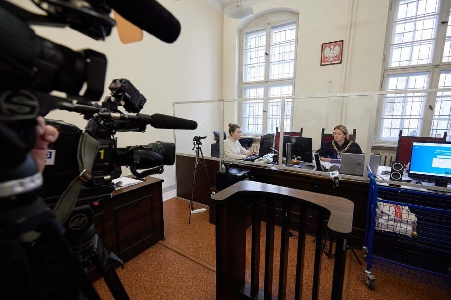 Sędzia Karolina Kozłowska na sali Sądu Rejonowego w Gdańsku, gdzie ruszył kolejny proces Stefana W., skazanego za zabójstwo Pawła Adamowicza /Piotr Matusewicz /PAP
