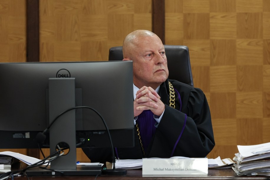 Sędzia Michał Maksymilian Doleżał na sali Sądu Okręgowego w Warszawie /Albert Zawada /PAP