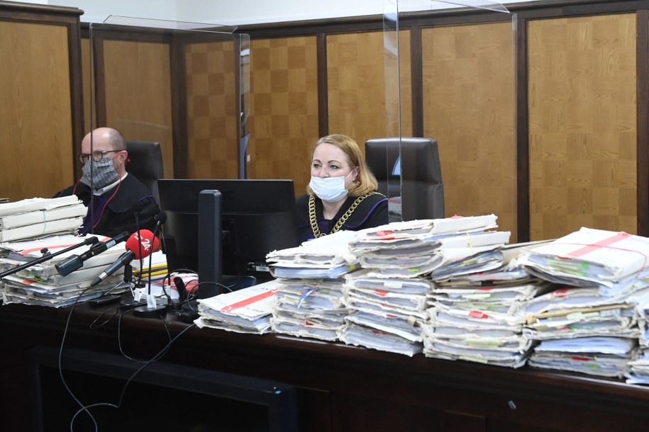 Sędzia Monika Popielarska na sali Sądu Okręgowego w Warszawie / 	Radek Pietruszka   /PAP