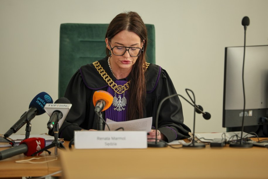 Sędzia na sali rozpraw Sądu Okręgowego w Sosnowcu /Art Service /PAP