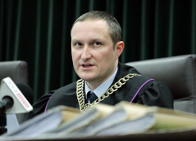 Sędzia Rafał Wagner w sali rozpraw sądu okręgowego w Warszawie /PAP