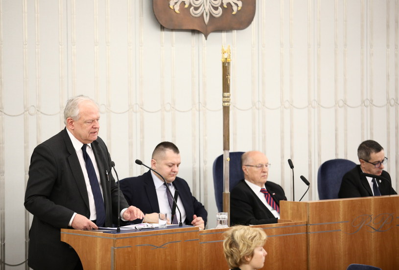 Sędzia Stanisław Zabłocki w Senacie /Leszek Szymański /PAP