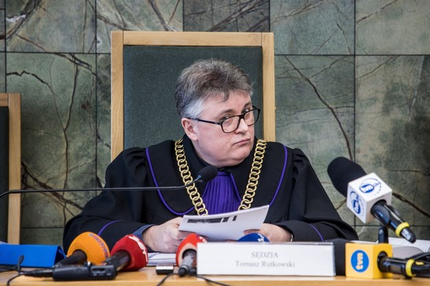 Sędzia Tomasz Rutkowski na sali Sądu Rejonowego /Art Service /PAP
